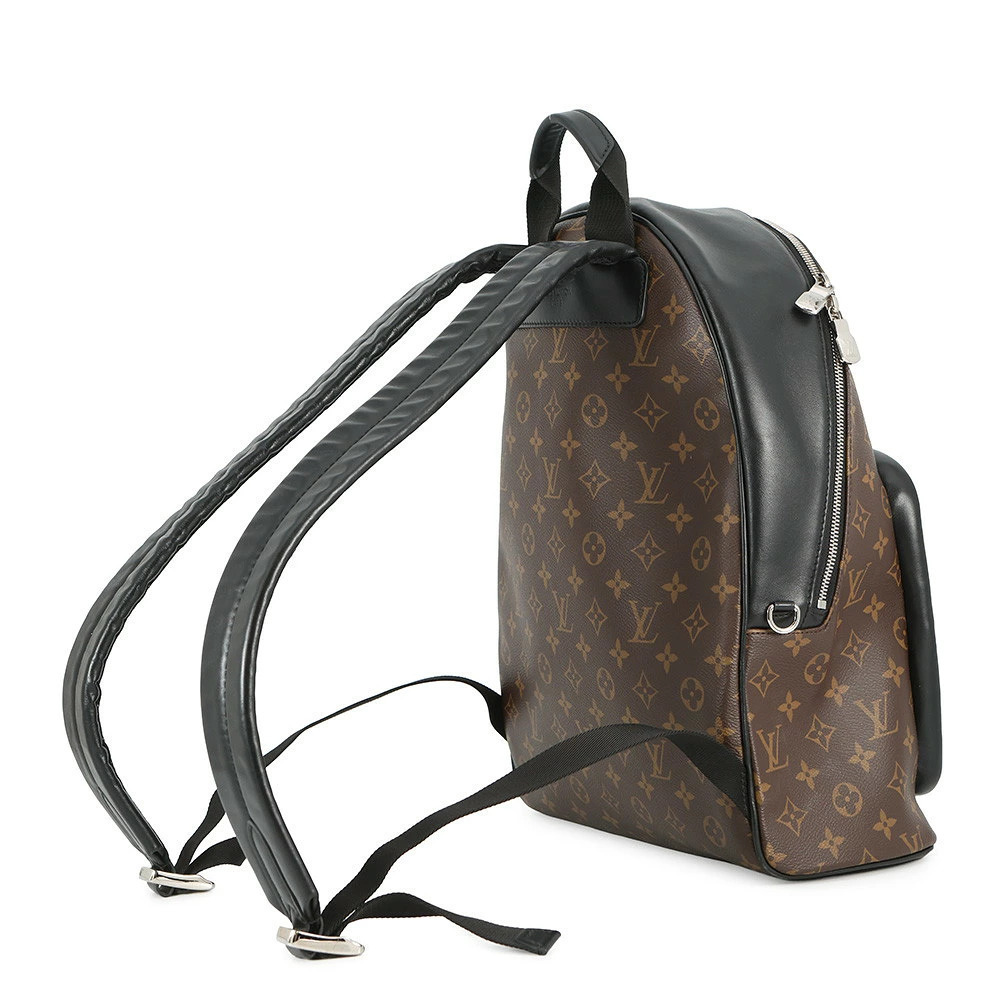 Louis Vuitton Backpack NV Daypack Macassar Black Brown Josh Rucksack Bag